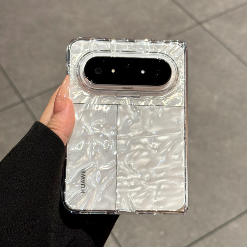 适用华为puraxmax透明水波纹外壳