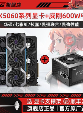 七彩虹RTX5060显卡搭配威刚XPG魔核600W显卡电源套装游戏电竞用