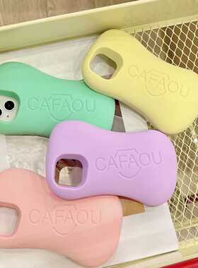 适用iphone17promax手机壳创意立体肥皂苹果15pro全包硬胶香皂14防摔13promax马卡龙色加厚16pro日韩13小蛮腰