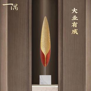 大型轻奢软装高级感摆件大件现代客厅玄关壁龛高细长高档开 业礼