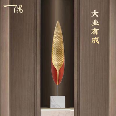 大型轻奢软装高级感摆件大件现代客厅玄关壁龛高细长高档开 业礼