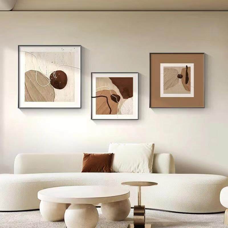 客厅装饰画组合壁画抽象画轻奢高级感极简挂画沙发背景墙简约新款,家居饰品,现代装饰画,淘宝优惠券,粉丝福利购,淘宝优惠卷