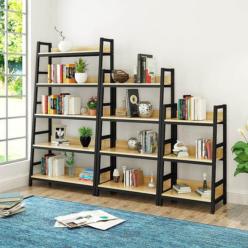 家用钢木置物架落地简易书架多层书柜组合收纳储物铁艺货架展示架,收纳整理,整理架/置物架/收纳架,淘宝优惠券,粉丝福利购,淘宝优惠卷