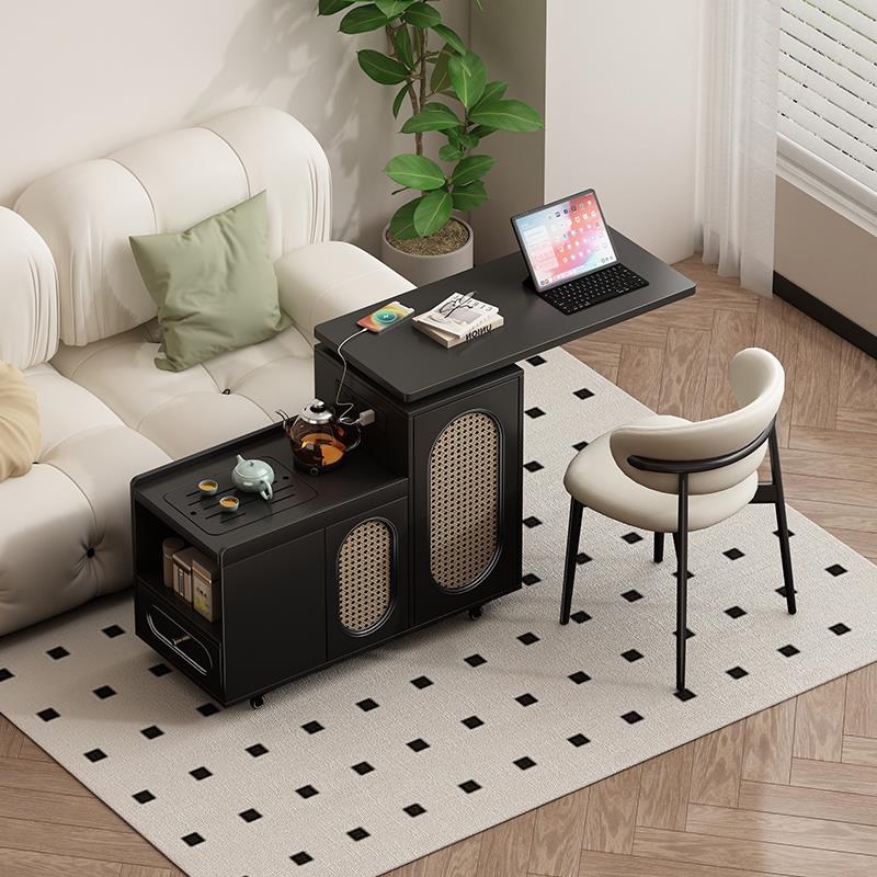 法式复古阳台休闲茶桌椅子三件套家用客厅实木小型茶几边几可移动