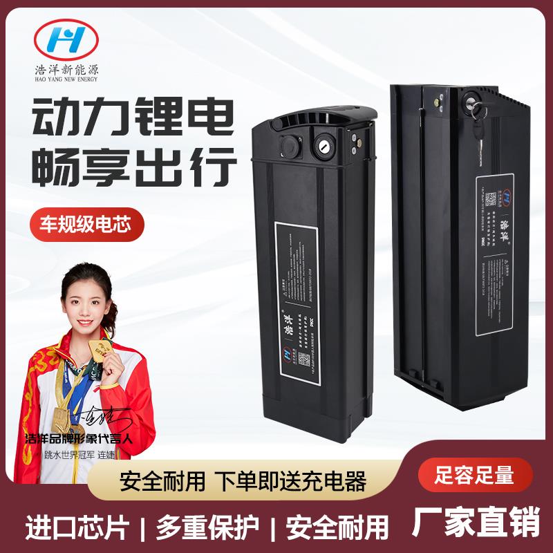 折叠电动车锂电池代驾自行车电池48v大容量代驾电瓶可拆卸海霸款