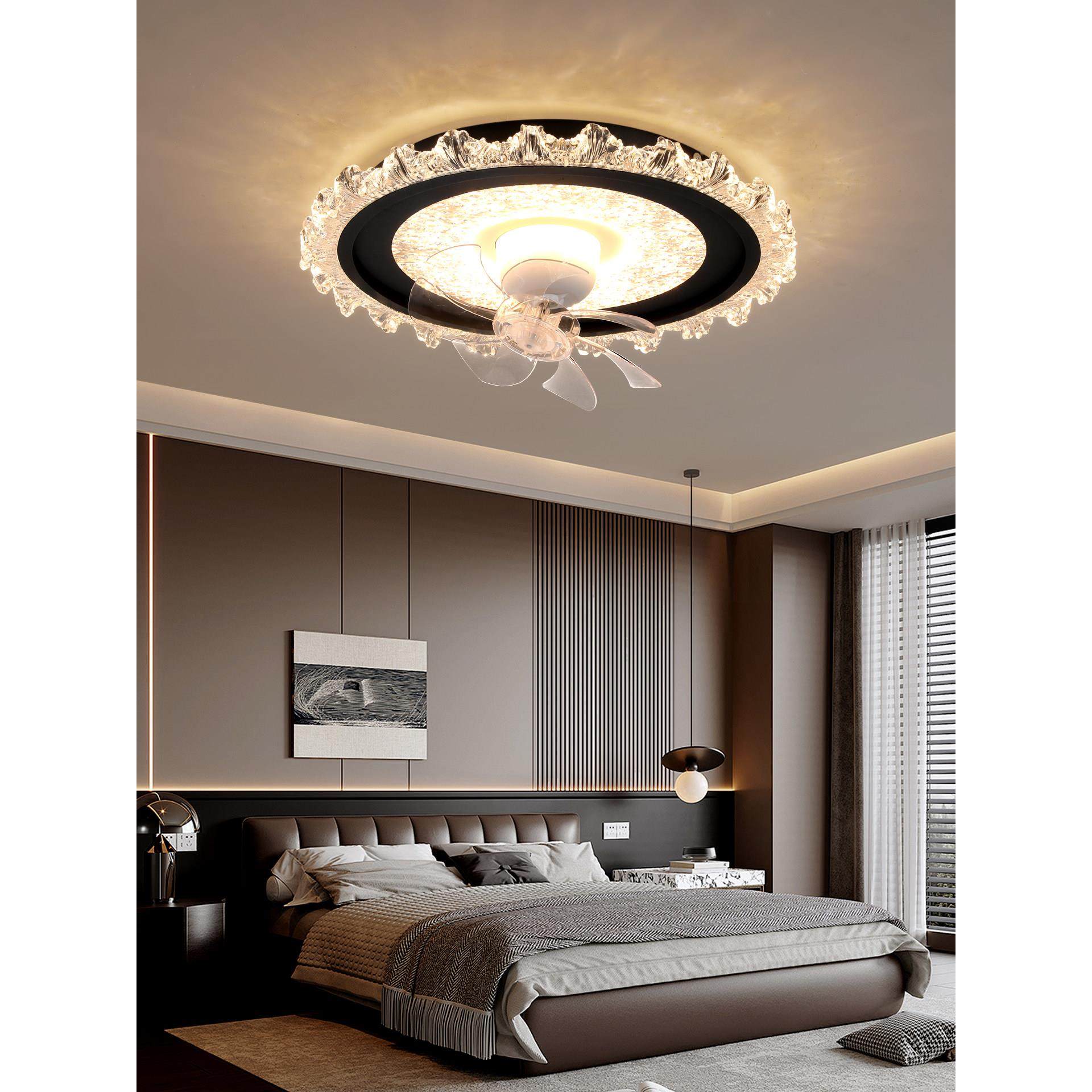 主卧室360度摇头风扇灯全光谱护眼护眼吸顶灯简约现代房间电扇灯,家装灯饰光源,风扇灯,淘宝优惠券,粉丝福利购,淘宝优惠卷