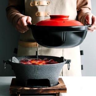 砂锅家用铸铁碳炉商用生铁木炭火炉小炉子打边炉烧炭炉煲汤小火锅