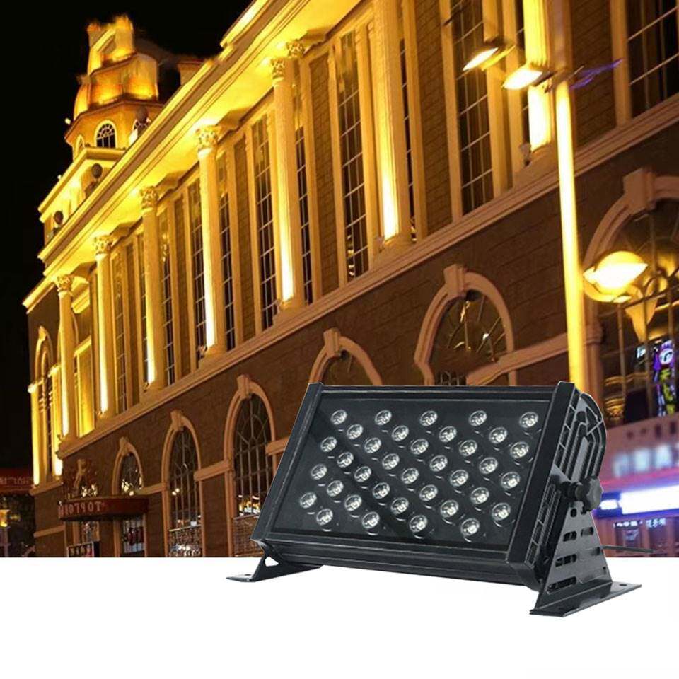LED外控DMX512投光灯七彩rgb24w36w别墅外墙户外防水聚光灯投射灯