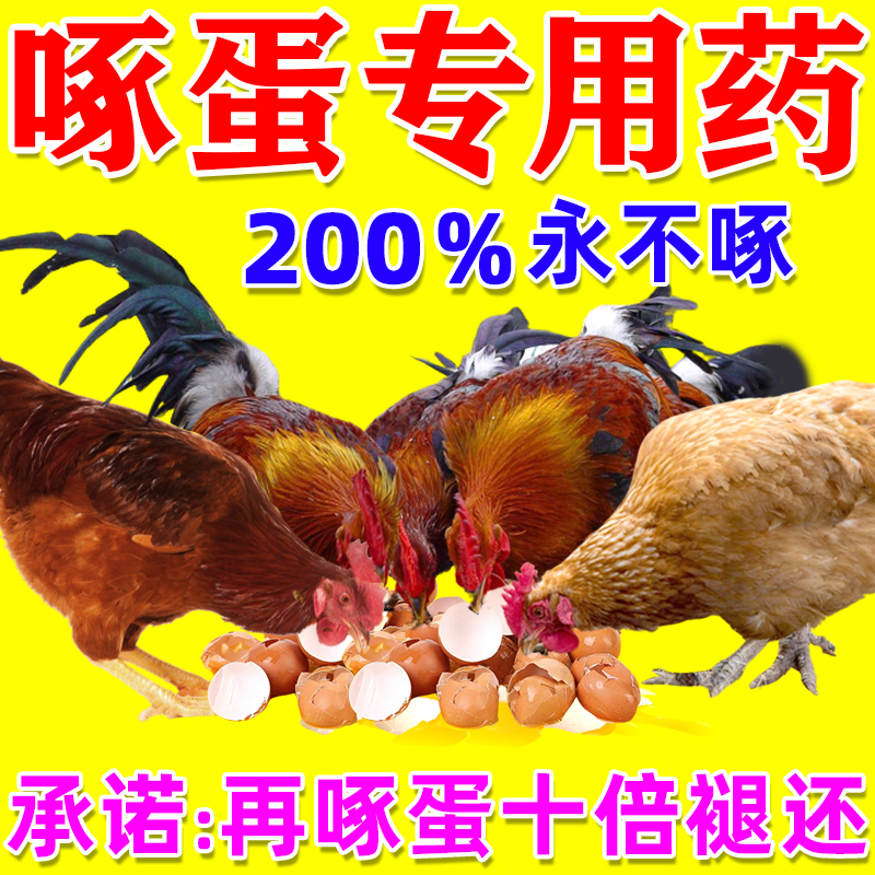 专治防鸡啄蛋吃鸡蛋的药止啄毛肛止咬灵补钙吃蛋怎么办专用饲料