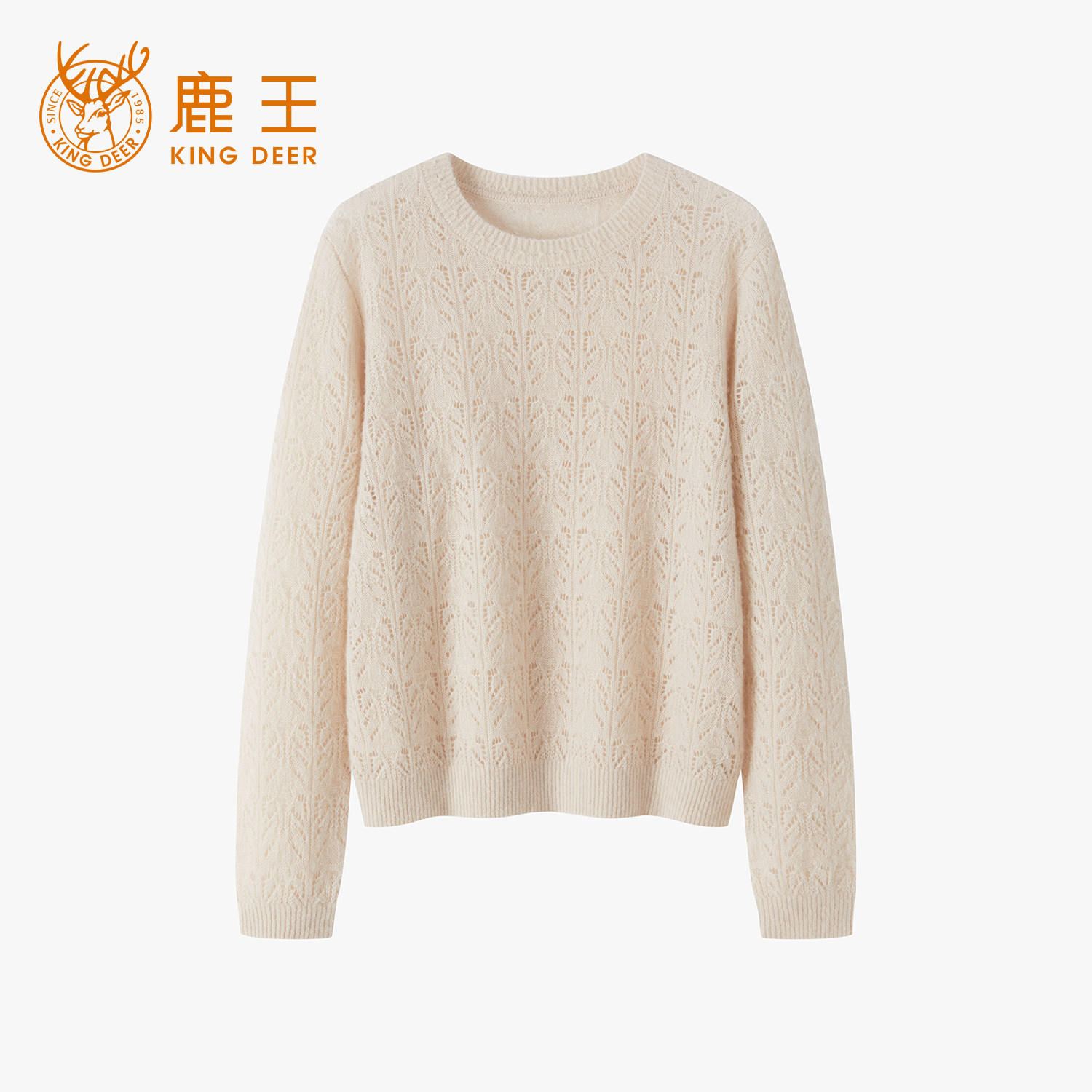 King Deer/鹿王优雅树羊绒衫