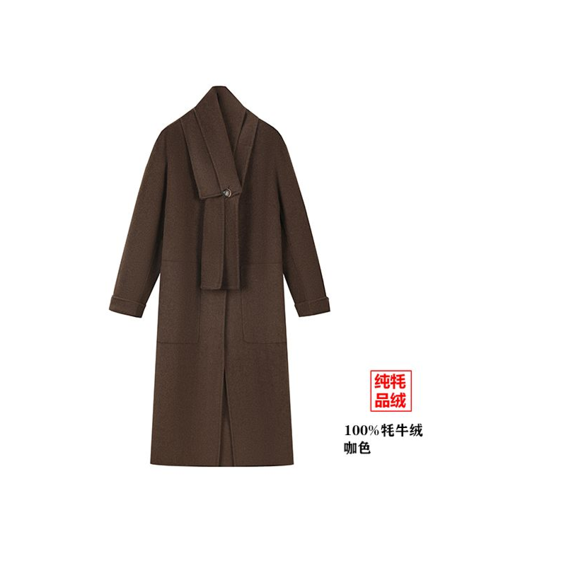 女式牦牛绒大衣