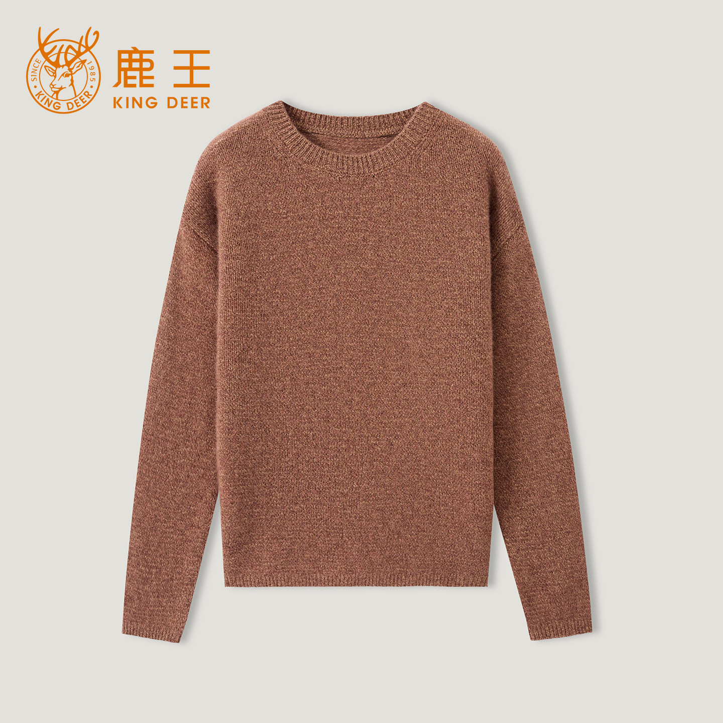 【思思粉丝专享】King Deer/鹿王新款女式时尚休闲羊绒衫L805957