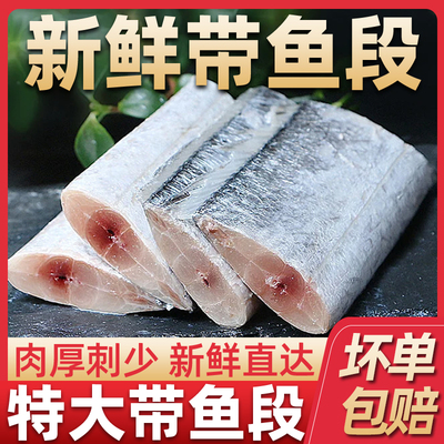 新鲜带鱼段海鲜商用批发