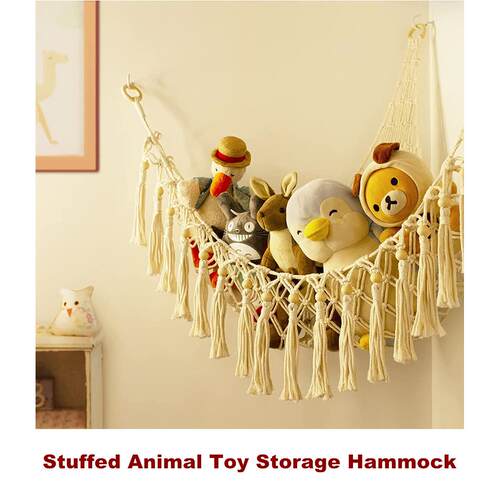 Stuffed Toy Storage Hammock Doll Room Corner Organizer