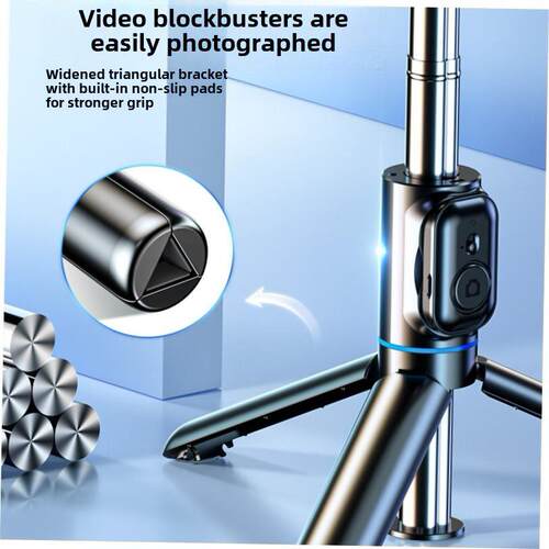 Anti-shaking selfie stick tripod landing phone holder 自拍杆