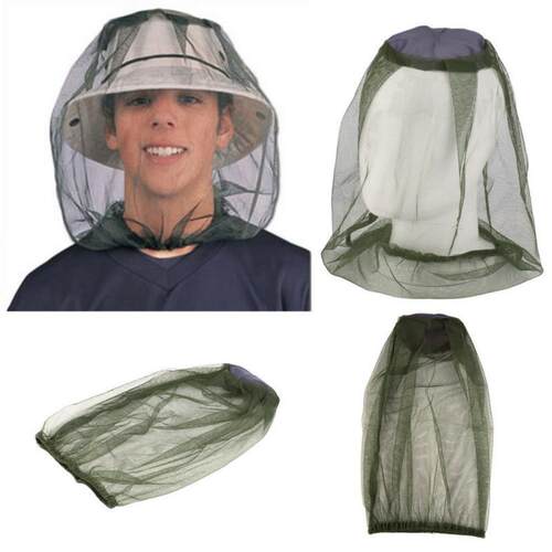 Outdoor Mosquito Head Net Hat Insect Protector Cover for