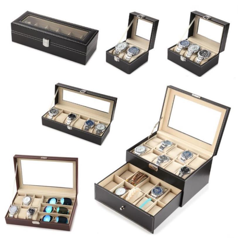 12 Watch Jewelry Display Storage Holder Case Grids Box Gift