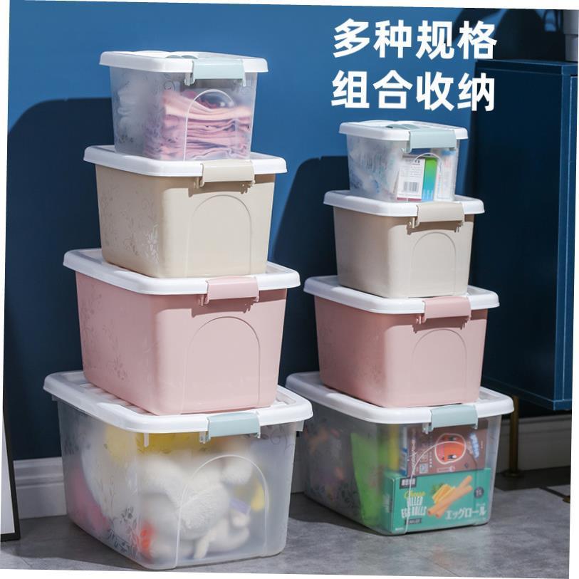 Storage box plastic box transparent dormitory organize boxes