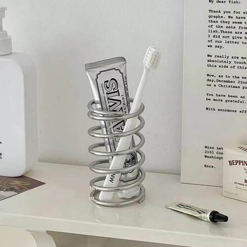 Stainless Steel Toothbrush Holder Metal Bathroom Accessories