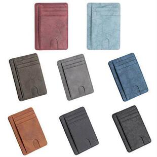 Slim RFID Blocking Leather Wallet Credit ID Card Holder Purs