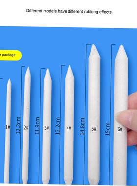 3/6pcs/set Blending Smudge Stump Stick Tortillon Sketch Art