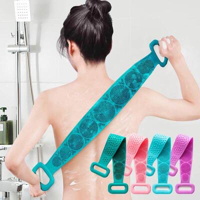 back scrubber bath shower mesh sponge body brush wash puff