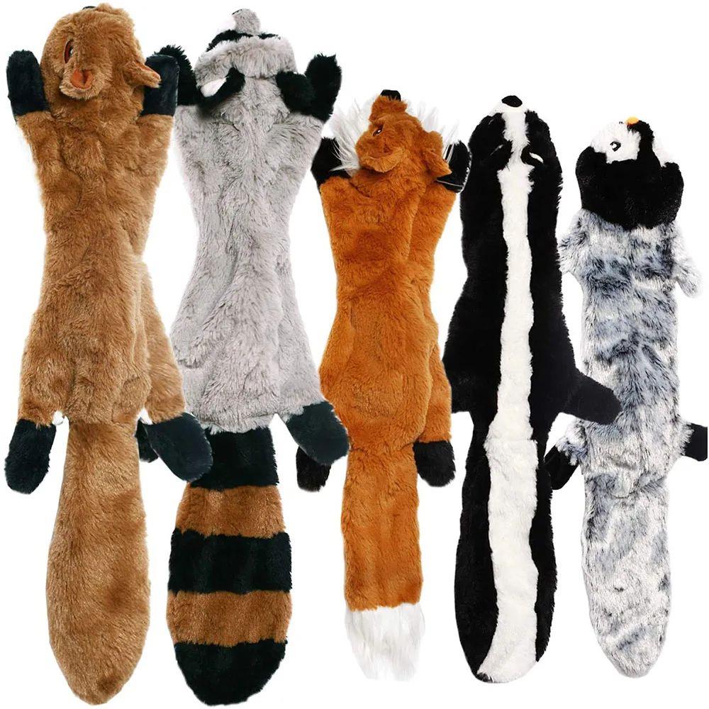 Funny Simulated Animal No Stuffing Dog Toy with Squeakers Du