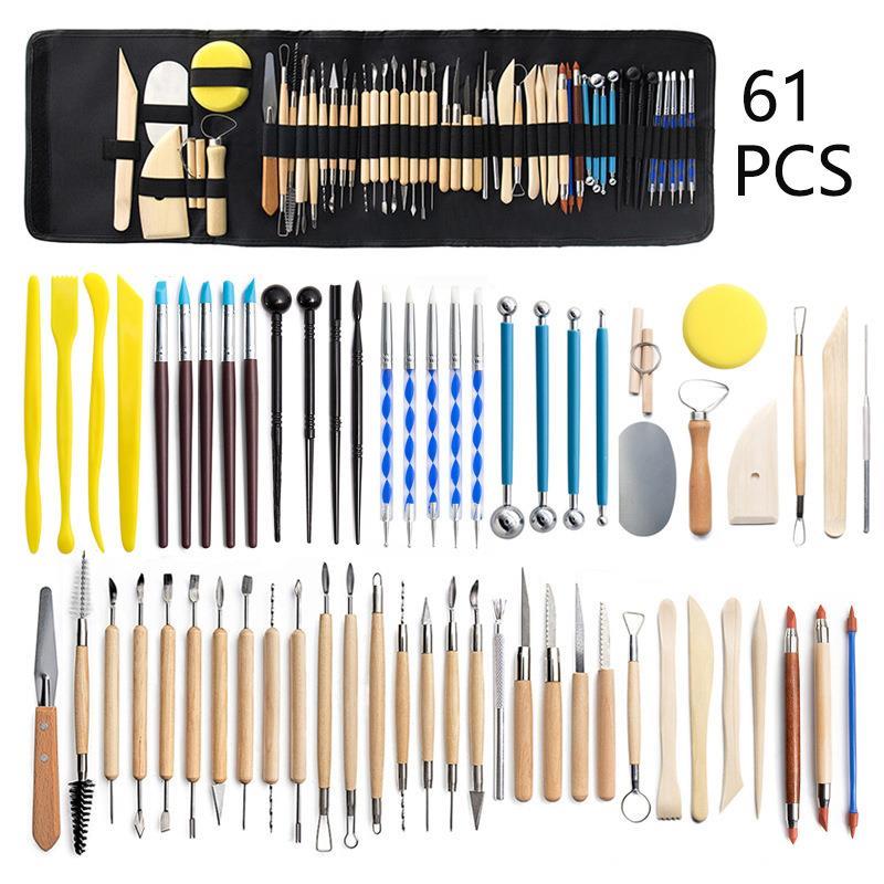 Pottery Clay Sculpting Tools Pottery Carving Tool Kit With C