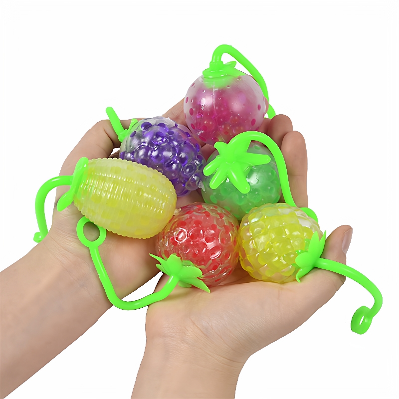 Squishy Fidget Toy squeezy Stress yo-yo ball水果悠悠球捏捏乐