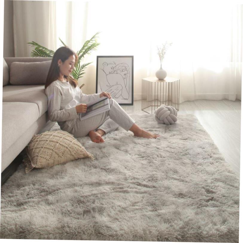 Living Room Bedroom Rug Soft Plush Carpet non-slip Floor Mat