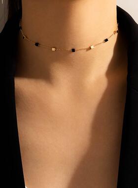 Tocona Charms Bead Clavicle Chain Choker Necklace for Women