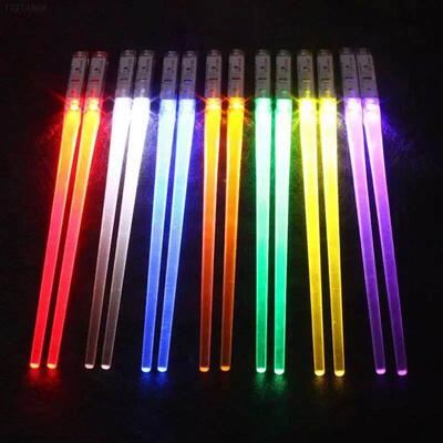 1 Pair LED Lightsaber Chopstick Luminous Chopsticks Detachab