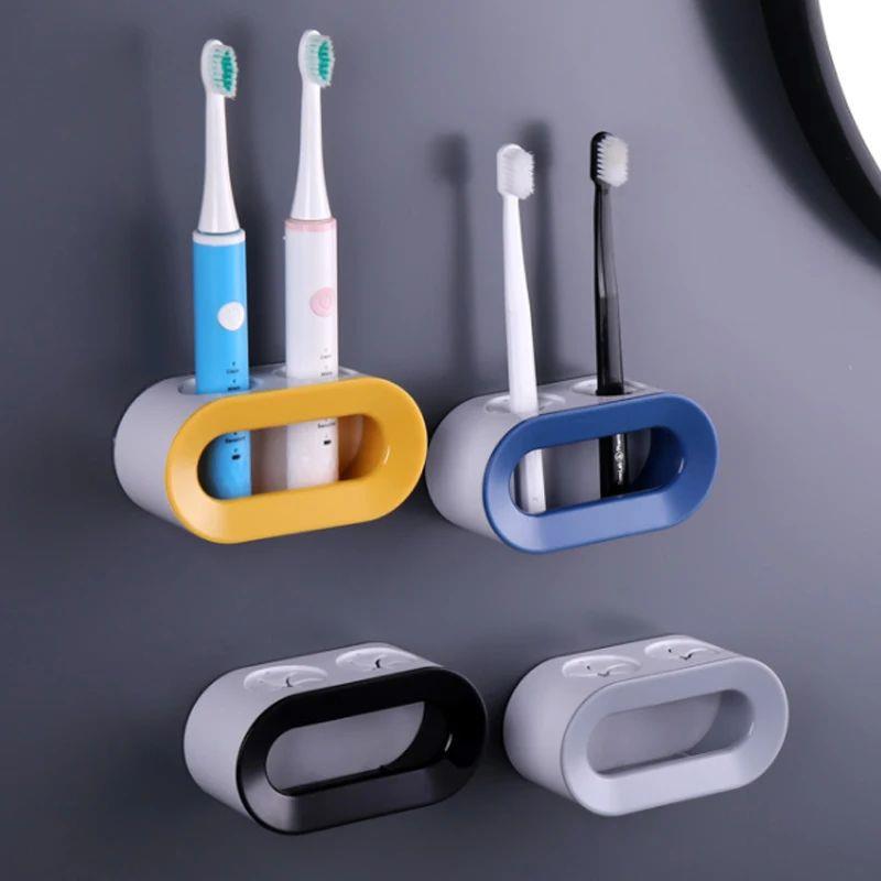 Electric Toothbrush Holder Double Hole Self-adhesive Stand R