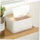 box napkin room tissue paper storage holder 收纳竹盖纸巾盒