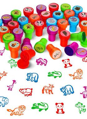 10pcs Assorted Stamps for Kids Self-ink Stamps Children Toy