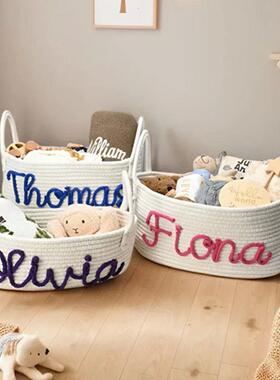 Custom Newborn Name Basket, Baby Shower Gift Basket, Persona