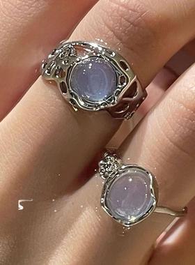 Vintage rings for women 覆古戒指小众设计轻奢开口可调节食指戒