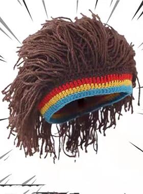 Reggae dirty braid wig yarn cap 雷鬼脏辫假发毛线帽