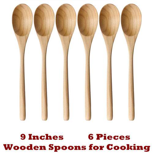 Wooden Soup Spoons Eating Mixing Stirring Tasting Cooking