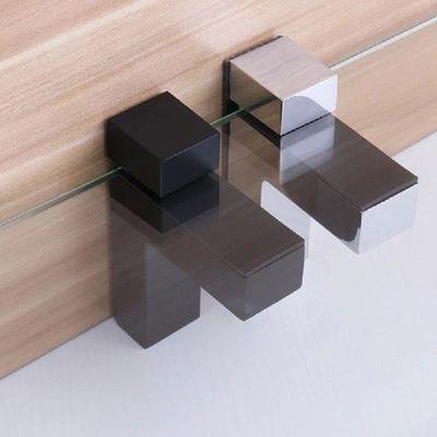 Glass Shelf Brackets Wall Mount Metal Adjustable L Shape
