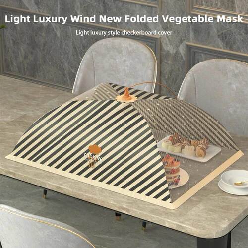 Portable Foldable Food Covers Umbrella Fine Mesh Breathable