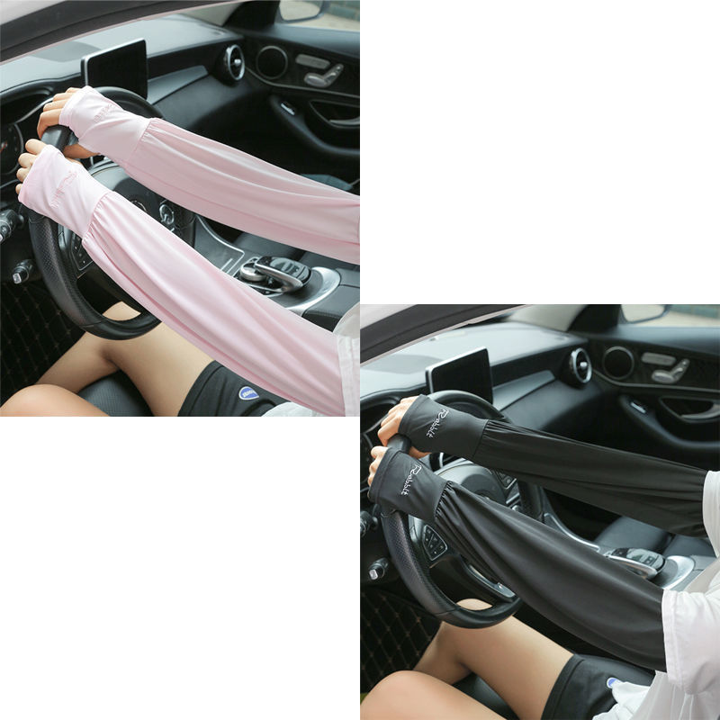 Sunscreen Ice sleeve female summer Thin money easy Butler's meat ultraviolet-proof outdoors Riding drive a car Ice silk Sunscreen Arm cuff