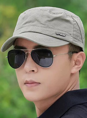 帽子男士春秋季短边平顶帽休闲和容易的比赛夏季防晒四季新棒球帽