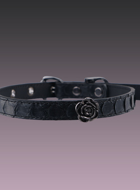 朋克哥特暗黑choker蟒蛇皮项链