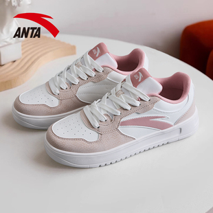 安踏轻松板鞋女鞋春季新款初中生学生校园风小白鞋官方正品休闲鞋