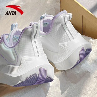安踏毒刺跑步鞋冬季女旗舰正品软底轻质减震体测女款初中生运动鞋