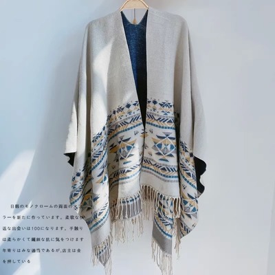 民族斗篷披肩波西米亚女外搭空调