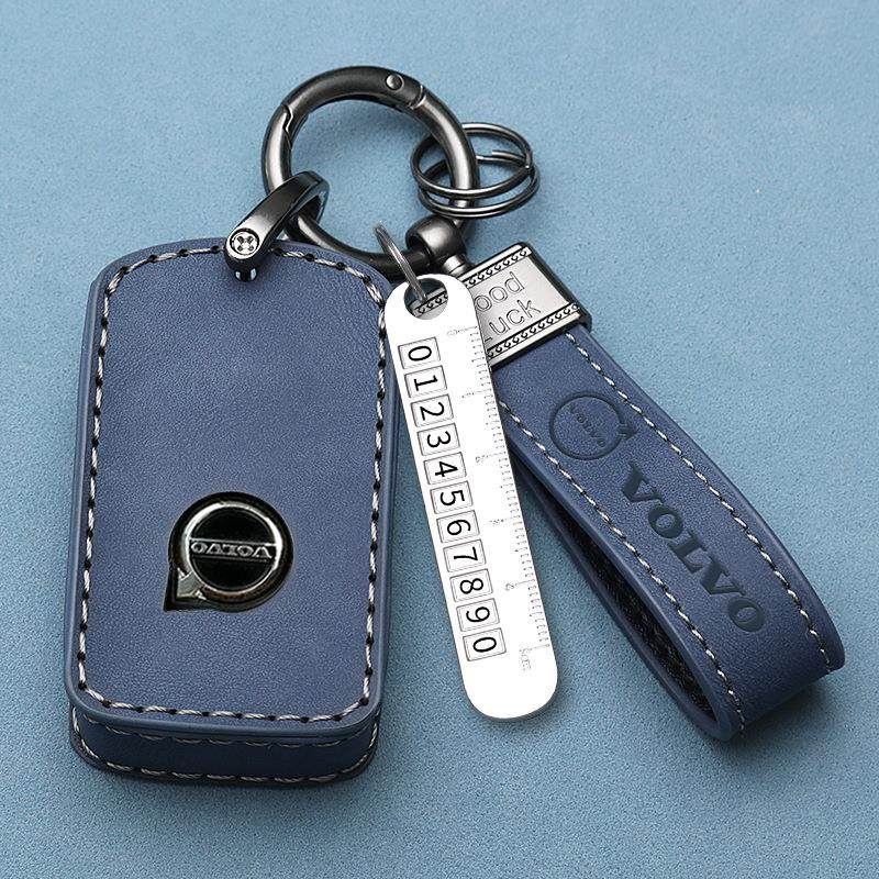 沃尔沃s90钥匙套23款b5豪华版xc60运动s90高档xc40汽车专用包扣男