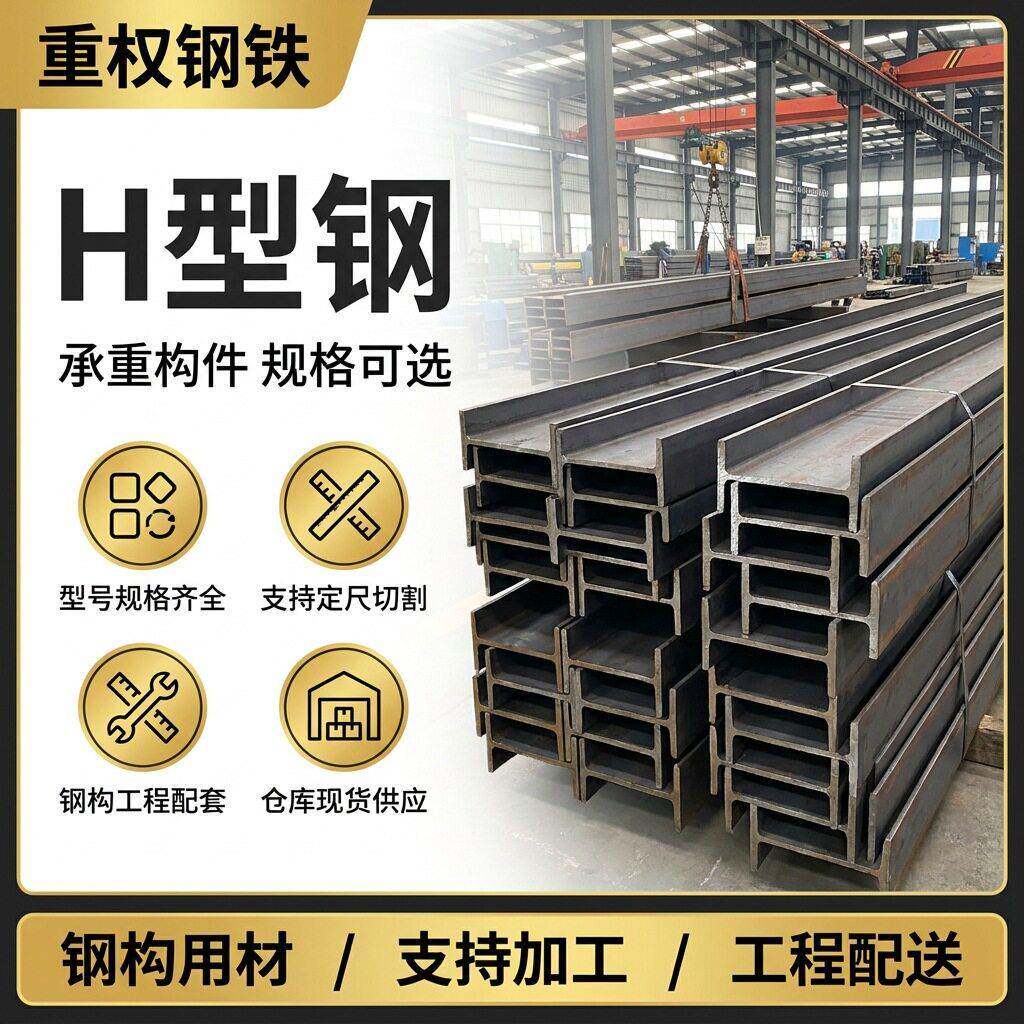 十二米定尺钢结构钢梁建筑横梁用焊接H型钢欧标H钢工字钢现货
