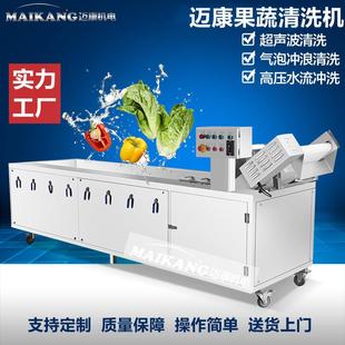 可提升喷淋臭氧洗菜机 厂家生产秋葵清洗机 蔬菜加工流水线